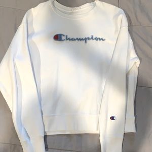 White champion crewneck